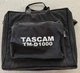 Carry Bag for Tascam TM-D1000 Black Storage Bag Strap Padded Velvet Interior