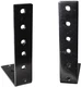 ProX XS-RSS2U 2U Two Unit Rack Rails L Shape Bracket for DJ Controller Cases
