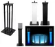 (1) Rockville Black Adjustable Totem Stand For Studiomaster PAS8 8" Speaker
