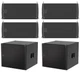 (4) JBL SRX910LA Dual 10" Line Array Column Speakers+(2) SRX918S 18" Subwoofers
