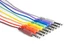 Hosa CSS-890 8 Pack 1/4" TRS (Stereo) Balanced Patch Cables - 3 ft, Asstd Colors