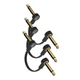 Guitar Flat Patch Cables (Pack of 3) - 2 Inch C-Shape Ultra-Thin Effect Guita...