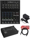 Mackie Mix 8 Channel Mix8 Mixer Low Noise + Rockville DI Box + Cable
