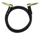 Audio2000'S E25103 3-Feet Gold-Plated 1/4-Inch TRS Right-Angle to Gold-Plated 