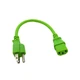 Green AC Cable for BEHRINGER EUROPOWER PMP4000 PMP6000 MIXER 1ft