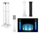 (1) Rockville White Adjustable Totem Speaker Stand For Turbosound iX15