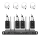 Phenyx Pro 4-Channel Wireless Microphone System, UHF Auto Scan PTU-7000-4B