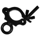 Odyssey LACPE30B, Aluminum Pro Narrow Clamp In Black With Eye Bolt