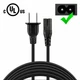 5ft UL 2-Prong AC Power Cord Cable For Yamaha YDP-101 & YDP-223 Digital Pianos