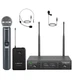 Phenyx Pro Wireless Microphone, Dual Mic Set with Handheld & Lavalier