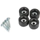 Peavey Small Rubber Feet 4 Small Rubber feet with Screws, New!