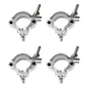 4) Chauvet DJ CLP-15N Narrow 360 Degree Wrap Around Lighting Clamps for 2" Truss