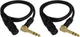 Audio2000'S E20103P2 Two-Pack 3-Feet XLR Female to Gold-Plated 1/4-Inch TRS R...