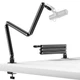 TODI Mic Arm for Lightweight Mics, Microphone Rotatable, Small, Black 