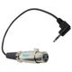 HQRP Cable para MXL 770 micr&oacute;fono condensador; cable 3.5mm a XLR hembra 3-pin