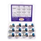 BOJACK 10 Values 12 Pcs B1K-B1M Ohm Knurled Shaft 3 Terminals Linear Taper... 