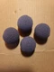 Auray Foam Windscreens for 3/8" Diameter Microphones (Round Shape,  Pack of 4)