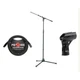 K&M 210/9 Microphone Stand with Telescoping Boom, Microphone Stand Adapter and C