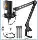 MAONO PM450S USB Condenser Microphone with Shock Mount & Boom Arm | 6.1 x 11....