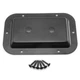 DGZZI Black Dual 1/4" Jack Plate with Screw for Guitar Speaker Cabinet 