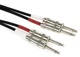 Pro Co Excellines Dual Instrument Patch Cable - 3' Straight-Straight