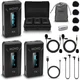 Movo WMX-2-DUO Wireless Lavalier Microphone System Dual-Channel