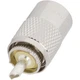 Amphenol&reg; PL-259 83-1SP-15RFX UHF Male Antenna Connector &bull; (Nickel w/Silver Tip)