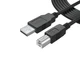 6Ft Long Cable USB 2.0 Type-A to Type-B High Speed Cord for Audio Interface, Mid