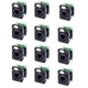12 Neutrik NE8FDP-B Ethercon Ethernet Pass-Through Panel Mount Connectors -Black