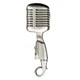 Harmony Jewelry Pin | Shure 55SH Microphone | Pewter