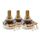 Musiclily Pro 2Pcs A250K 1Pc B250K Brass Inch Split Shaft Pot Audio Linear Taper