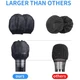 Disposable Mic Cover Caps 240pcs - Non-Woven Material, Black