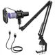 TONOR USB Gaming Microphone, RGB Streaming Microfono Set, PC Podcast Recordin...