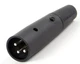 Switchcraft A3MB 3-Pin XLR Male Mic Cable End Black Shell w/Solder Terminals