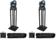 2 Rockville Rock Beam DC DJ Club Stage Pro Moving Head Lights+Black Totem Stands