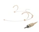 Beige Headset Microphone for Sennheiser EW 100 G4-ME3 SK 100 G4 Wireless Headset