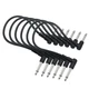 Murtenze Guitar Patch Cables 6 Pack, Black Guitar Effect Pedal Cables, 12 Inch