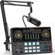 MAONO Podcast Equipment Bundle 10 Channel Audio Interface and XLR Dynamic... 