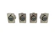 ITT Cannon XLR-3-31 Female Panel Mt Connector, Set of 4 - New, Free Shipping