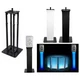 (1) Rockville Black Adjustable Totem Speaker Stand For Turbosound Milan M15
