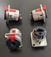 (4 PACK) NEUTRIK NJ3FP6C 1/4" Female TS or TRS Locking Panel Mount - NICKEL