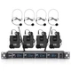 XTUGA A140 Wireless Microphone System, 4-Channel UHF Cordless Mic Set with Fo...