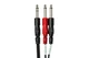 Hosa STP-204 1/4" TRS to Dual 1/4" TS Insert Cable, 4 Meters