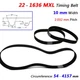 MXL Timing Belt 2.032mm Pitch 10mm Width Trapezoid Tooth Drive Belt Closed Loop