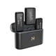 Wireless Lavalier Microphone for iPhone/Android/DSLR/Camera/PC, Wireless Lape...