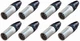 8 Neutrik NC5MXX 5 Pin DMX Lighting Plug Male XLR Cable Connector Nickel/Silver