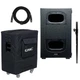 QSC KS212C Powered Dual 12" Cardioid Subwoofer with Cover and Pole
