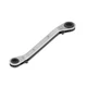 uxcell Reversible Ratcheting Wrench, 8mm x x 10mm, Chrome, Oxidized Black 