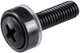 Gator Rackworks Standard Size Rack Screws; 25 Pack (GRW-SCRW025) , Black