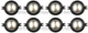 8pcsTweeter Diaphragm  For Mackie M44ti fits RCF M81 N450 & EAW 15410081 SRM450